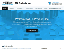 Tablet Screenshot of eblproducts.com